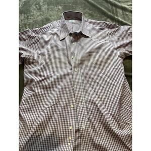 Brooks Brothers Dress Shirt‎ 16 4/5 Regent Non Iron red Check Button Down 1818